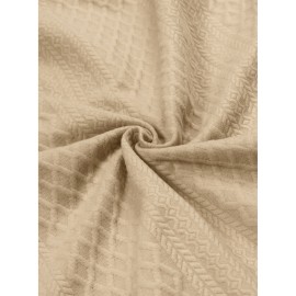 Men'S Jacquard Knit Sweatshirt for Autumn And Winter, Casual Outdoor Long Sleeve Pullover with Stand Collar, Plus Size