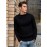 Plus Size Men's Sweater Winter Warm Cable Knit Pullover - Solid Color Round Neck Loose Fit Sweaters for Big & Tall, Casual Winter Wear, Machine Washable Cozy Sweaters for Cold Weather (European/American Styles), PLUS SIZE