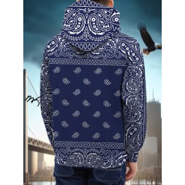 Men's Plus Size 3D All-Over Print Hooded Sweatshirt with Wolf & wild/neutral color patterns - Warm Winter Sweater for Parties, Casual Wear, Christmas & New Year Events - Machine Washable Pullover Gift, PLUS SIZE
