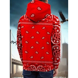 Men's Plus Size 3D All-Over Print Hooded Sweatshirt with Wolf & wild/neutral color patterns - Warm Winter Sweater for Parties, Casual Wear, Christmas & New Year Events - Machine Washable Pullover Gift, PLUS SIZE