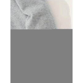 Men's Casual Hooded Sweater with Logo & 1985 Print - Oversized Brown Hoodie, Loose Fit Long Sleeve Pullover, Vintage Lettering, Machine Washable for Spring/Fall Layering (No Transparency), PLUS SIZE