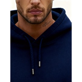 Customizable Men'S Hoodie - Personalized Front & Back Printing with Your Photo/Text/Logo - Soft Pullover Sweatshirt, Loose Fit Hooded Sweatshirt with Pockets, Durable Fabric for Corporate Branding, Birthday Gifts & Streetwear - Custom Graphic Design