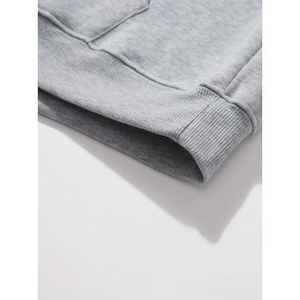 Men'S King Crown Print Hooded Sweatshirt - Royal & Golden Lettering, Winter Knit Fabric with Slight Stretch, Regular Fit Long Sleeve Pullover, Casual American Style Statement Piece for Everyday & Formal Wear - Ideal Gift for Men (KING Lettering Desi