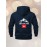 Men'S Plus Size Hooded Jacket - Swiss Alps Mountain Graphic Zip-Up Coat, All-Season Casual Outerwear with Full-Zip Closure, Navy Blue Hoodie for Travel, Hiking & Casual Attire - Swiss Flag Design, Hiking Gear, Durable Fabric, PLUS SIZE