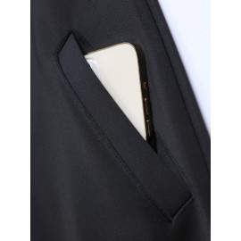 Men's Plus Size Casual Fashion Print Pocket Jacket, PLUS SIZE, Everyday Jacket, Lightweight Cover-Up, Plus Size Jacket, Random Print Design, Easy Care Fabric, Usage Scenario/Occ, Big And Tall Men