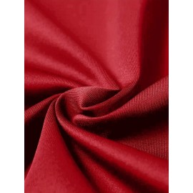 Plus Size NO DAYS OFF College Style Comfy Stand Collar Jacket - Slightly Stretch Stylish Zip Up For Autumn & Winter