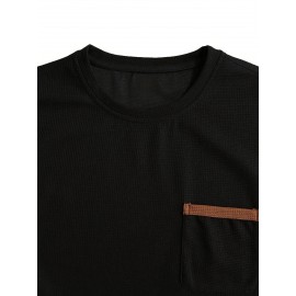 3pcs Men'S Plus Size Casual Short Sleeve T-Shirt Set, Essential Basic Tee - Breathable, Soft & Comfortable Waffle Fabric, Solid Color, Round Neck, Perfect for Casual Attire, PLUS SIZE, Men'S Set On, Men'S White Beach Set, Men'S Training Suit Set, Men'S Beach Set For Large Sizes