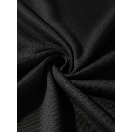 [Plus Size Crew Neck Tee] Men's Plus Size Crew Neck T-Shirts | Casual Polyester Knit Fabric with Slogan Print | Medium Stretch | Regular Fit | All-Season Adult Tops with Alphabet Pattern