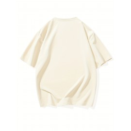 Men'S Plus Size Beige T-Shirt - 