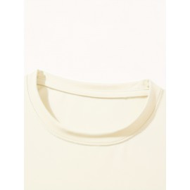 Men'S Plus Size Beige T-Shirt - 