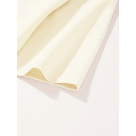 Men'S Plus Size Beige T-Shirt - 