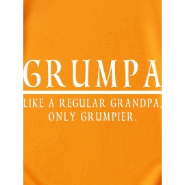 Funny Grandpa Saying T-Shirt - Plus Size Men's Heavyweight Tee with 