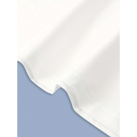 [Soft Plus Size T-Shirts] 4pcs Men's Plus Size Long Sleeve T-Shirt Set - Soft & Comfortable, 95% Polyester 5% Spandex, Solid Color, Round Neck, Casual Style, Perfect for Fall, Daily Wear