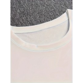 Men's Trendy Comfy T-Shirt - Cartoon Squirrel Print, Plus Size, Stretchy, Soft, Breathable for Summer Casual Wear