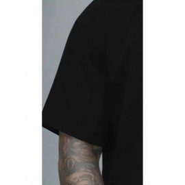 Men's Oversized Big & Tall Light Grey T-Shirt with Inspirational 