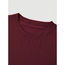 4pcs Men'S Plus Size Casual T-Shirts - Soft Polyester-Spandex Blend, Breathable & Comfortable, Solid Color Short Sleeve Round Neck Tees for Casual Attire, Back-to-School Essentials, 95% Polyester 5% Spandex, Regular Fit, Versatile Clothing, Minimalist Design, Stretchy Fabric, Everyday Essentials, Simple Style, Durable Construction, Basic Tee, College Students, PLUS SIZE, Soft Tee, Casual Shirt, Minimalist Clothing, Durable Fiber, Sporty Tee, Oversized Tee, Active Lifestyle, Versatile