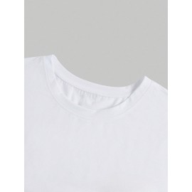 4pcs Men'S Plus Size Casual T-Shirts - Soft Polyester-Spandex Blend, Breathable & Comfortable, Solid Color Short Sleeve Round Neck Tees for Casual Attire, Back-to-School Essentials, 95% Polyester 5% Spandex, Regular Fit, Versatile Clothing, Minimalist Design, Stretchy Fabric, Everyday Essentials, Simple Style, Durable Construction, Basic Tee, College Students, PLUS SIZE, Soft Tee, Casual Shirt, Minimalist Clothing, Durable Fiber, Sporty Tee, Oversized Tee, Active Lifestyle, Versatile