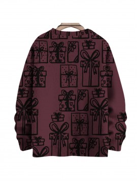 Men'S Winter Coat & T-Shirt - Long Sleeve Round Neck Thermal Base Layer, Olive Green with All-Over Print, Regular Fit Casual & Formal Wear, Warm Layering Top for Cold Weather, Versatile Everyday & Formal Outfits, Durable & Comfortable Men'S Fashion