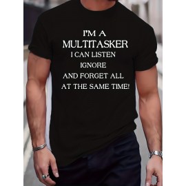 Men'S Plus Size Beige T-Shirt - 