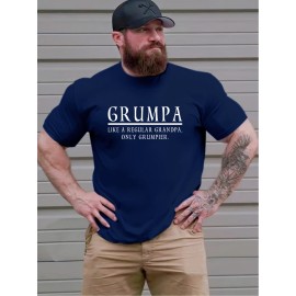 Funny Grandpa Saying T-Shirt - Plus Size Men's Heavyweight Tee with 
