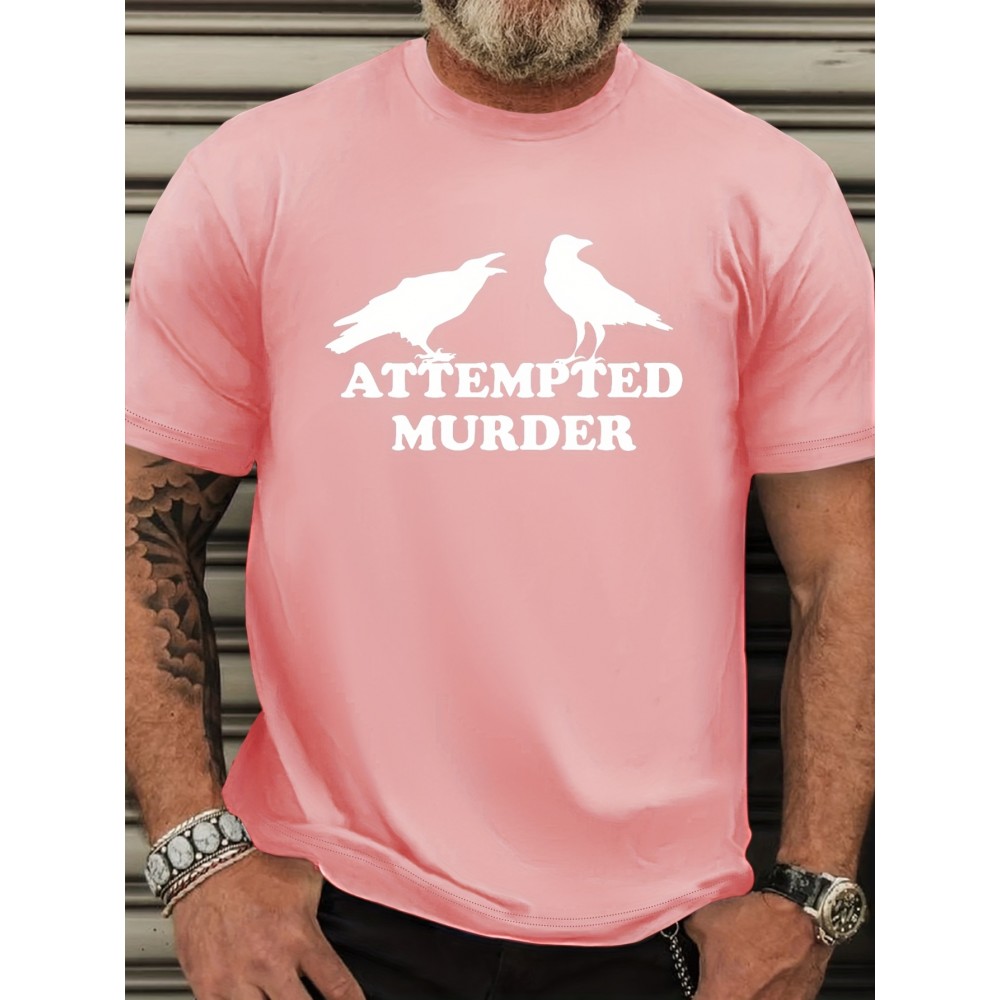 Plus Size Men'S Casual Crew Neck 