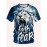 Men's Lion Face T-Shirt with Lion & 'Faith Over Fear' Slogan Print - Oversized Streetwear Tee, Plus Size Casual & Party Outfit, Comfortable Short Sleeve Shirt, Machine Washable White & Blue Lion Design, PLUS SIZE, Mens Trendy Shirts, Tshirt For Men, Mens Tshirt, T Shirt For Men Plus Size, Oversized T Shirt Men, Plus Size Mens T Shirt, Shirts For Men Plus Size, Plus Size Mens Clothing, Plus Size Men Clothing, Mens Shirts, Mens Tshirts, Mens Plus Size Shirt, Fathers Day Gift,